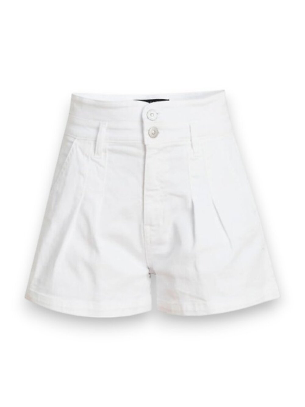 Veronica Beard Jaylen Pleated High Waist Shorts White Size 26
